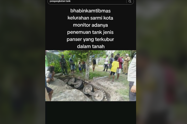 Viral video Penemuan tank di Papua