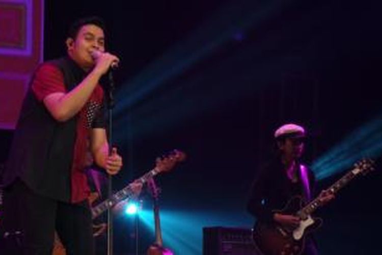 Tulus tampil dalam SoundsFair 2014 di Jakarta Convention Center, Sabtu (25/10/2014) malam.