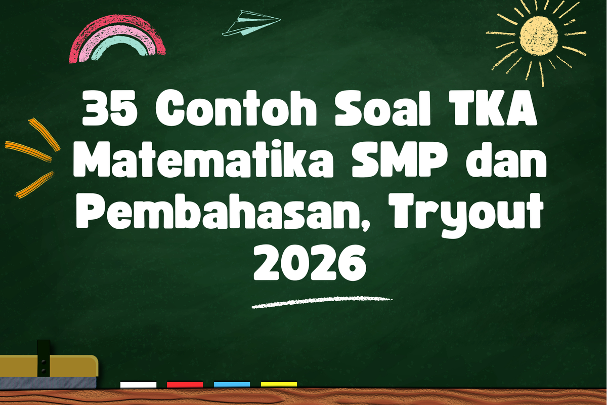 Ilustrasi 35 Contoh Soal TKA Matematika SMP dan Pembahasan, Tryout 2026