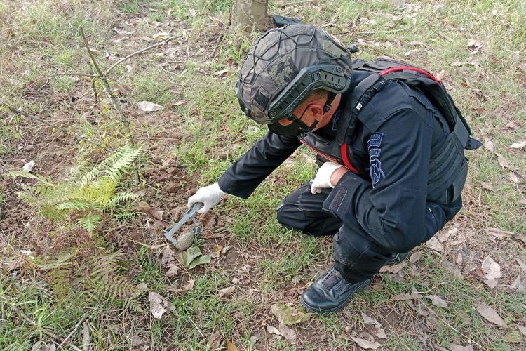 Pekerja Kebun di Banyuwangi Temukan Granat, Tim Gegana Turun Ledakkan