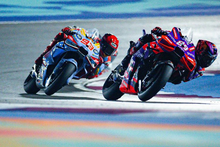 Jorge Martin saat berlaga pada MotoGP Qatar 2024