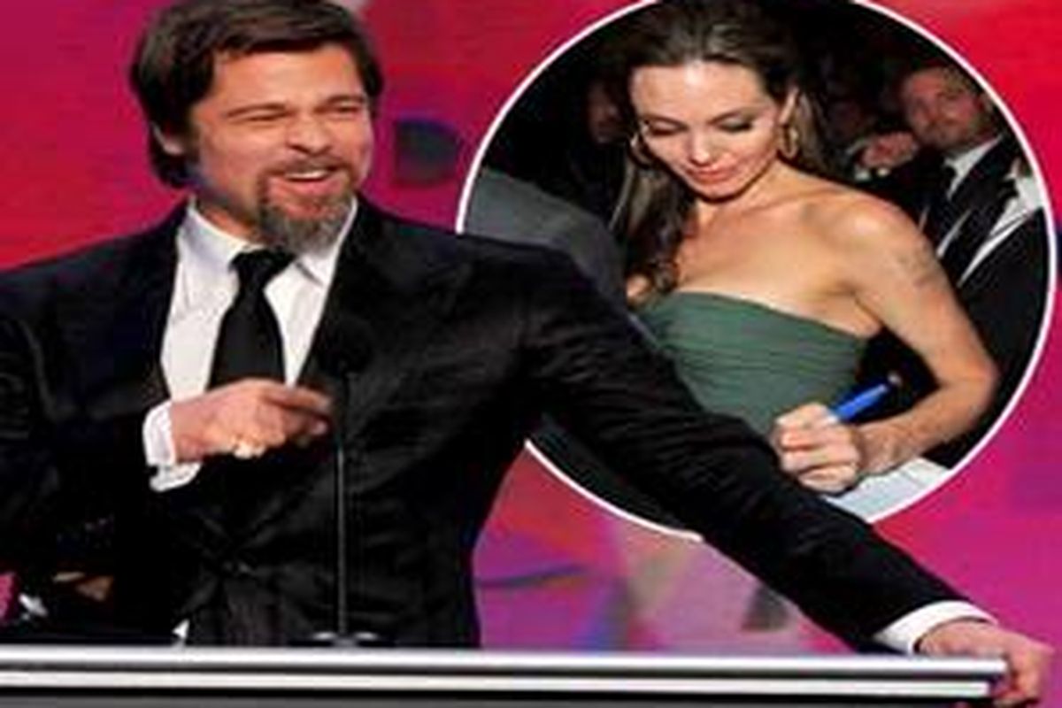 What break up? Brad and Angelina out together at Awards 