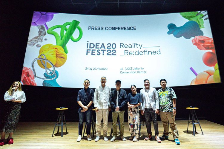 Press Conference IdeaFest 2022, Reality Re:defined, pada Rabu (5/10/22) 