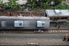 BERITA FOTO: Kondisi KRL Anjlok di Bogor