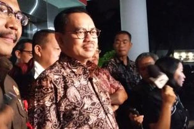 Menteri ESDM Sudirman Said  di Gedung Bundar Kejaksaan Agung, Jakarta, Selasa (8/12/2015).