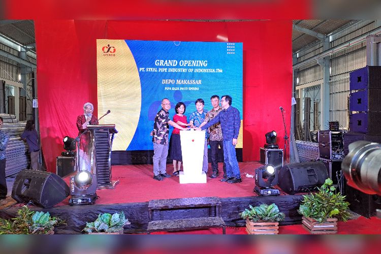 Acara grand opening Depo Spindo Makassar di Jalan Insinyur Sutami, Kelurahan Parangloe, Kecamatan Tamalanrea, Kota Makassar, Sulawesi Selatan (Sulsel) Kamis (15/6/2023)