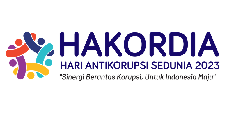 Logo Hari Antikorupsi Sedunia 2023. Logo Hakordia 2023.