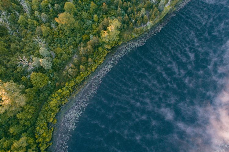 Ilustrasi Danau Michigan di Amerika Serikat.