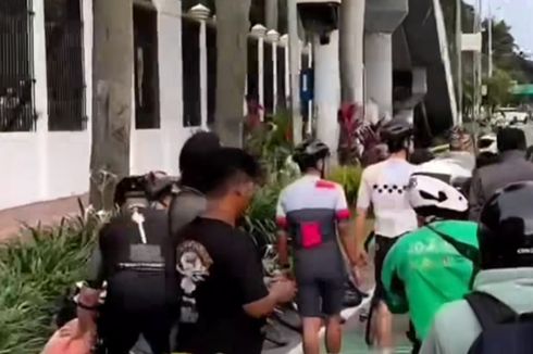 Pengendara Sepeda yang Berselisih dengan Polantas di Gatot Subroto Gowes di Luar Jalur
