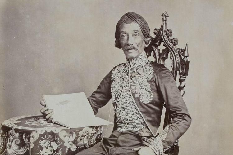 Potret pelukis Raden Saleh sekitar tahun 1872.