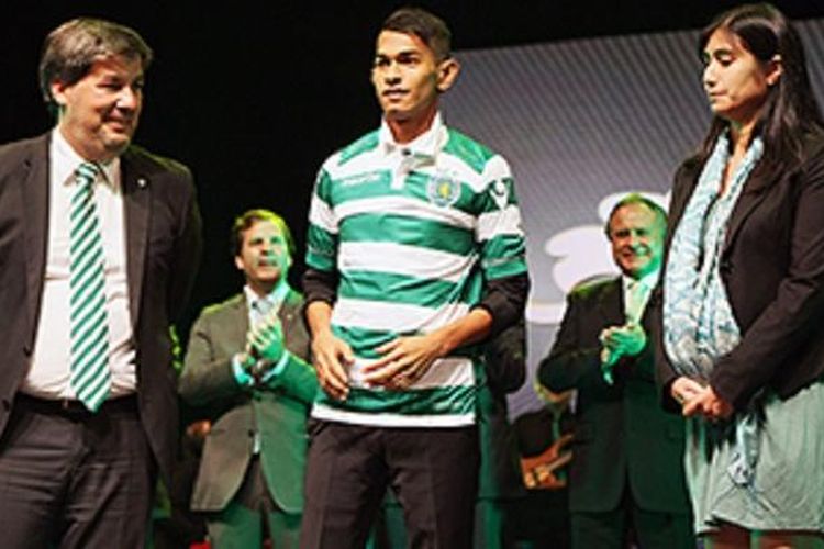 Martunis hadir pada saat acara ulang tahun ke-109 Sporting Lisbon, Rabu (1/7/2015).