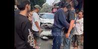 Pajero Kejar dan Tabrak Yaris di Cipayung Jaktim, Diduga Tak Tanggung Jawab Usai Senggolan