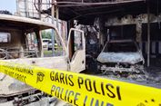 Pos dan Kendaraan Polisi di Cianjur Ludes Terbakar Akibat Truk Tangki BBM Terguling