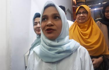 Hanum Salsabiela Rais di Polda Metro Jaya, Senin (27/5/2019).