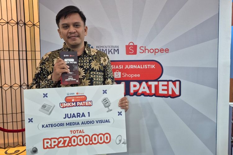Kompas.com Raih Juara 1 Kategori Audio Visual di Lomba Jurnalistik UMKM Shopee 2026