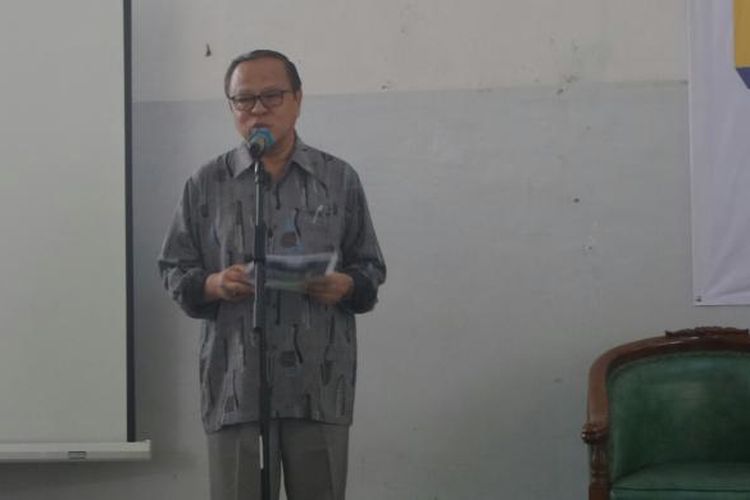 Ketua Presidium KWI Mgr. Ignatius Suharyo saat menghadiri diskusi terkait penerapan hukuman mati, di Jakarta, Selasa (17/5/2016).