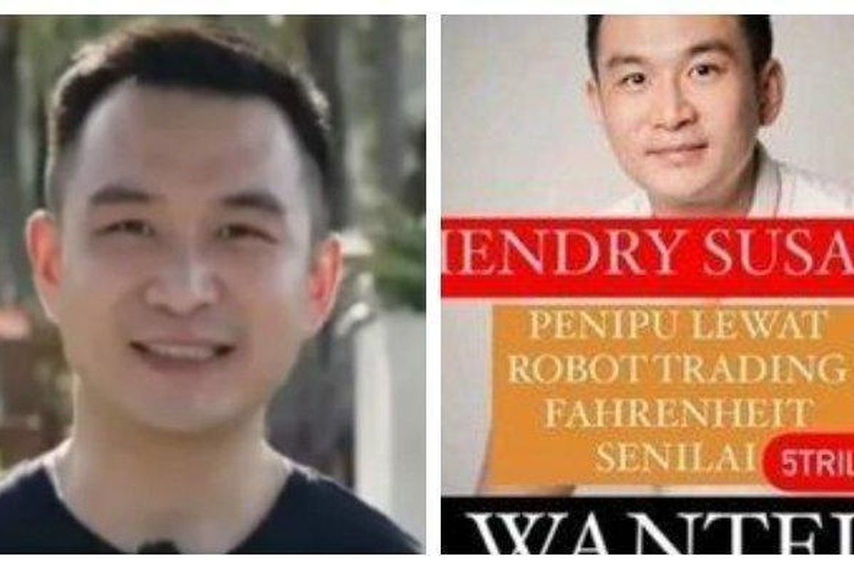 Sosok Hendry Susanto sosok yang diduga sebagai bos robot trading Fahrenheit 
