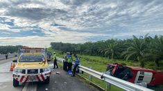 Kronologi Bus Halmahera Tabrak Pikap Terguling di Tol Medan-Kualanamu: 4 Orang Tewas, Sopir Kabur