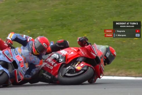 MotoGP Portugal: Marquez Sedikit Kesal dengan Bagnaia Usai Insiden