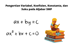 Pengertian Variabel, Koefisien, Konstanta, dan Suku pada Aljabar SMP