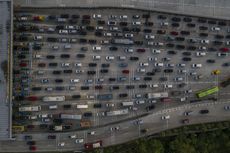 Arus Balik di Jalan Tol Cetak Rekor, Volume Kendaraan Naik 159 Persen