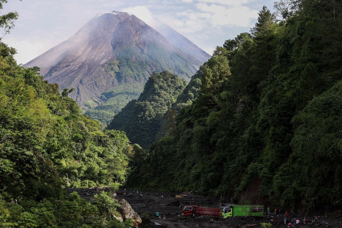 Ilustrasi Gunung Merapi.