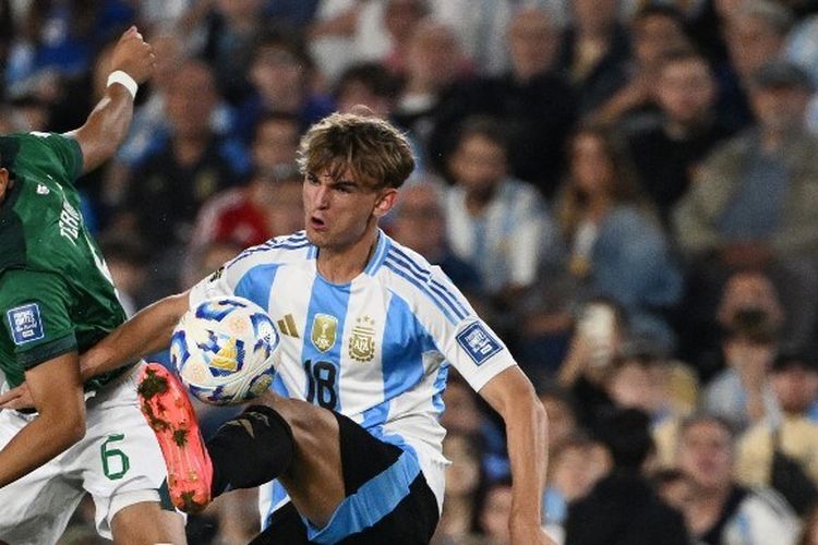 Hasil HT Argentina Vs Mauritania 2-0, Bintang Como Sumbang Gol Freekick Ala Messi