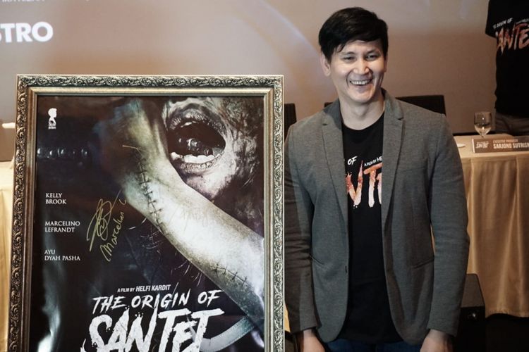 Marcelino Lefrandt saat ditemui dalam acara screening dan jumpa pers film Santet di Lippo Mall Kemang,  Jakarta Selatan, Selasa (2/10/2018).