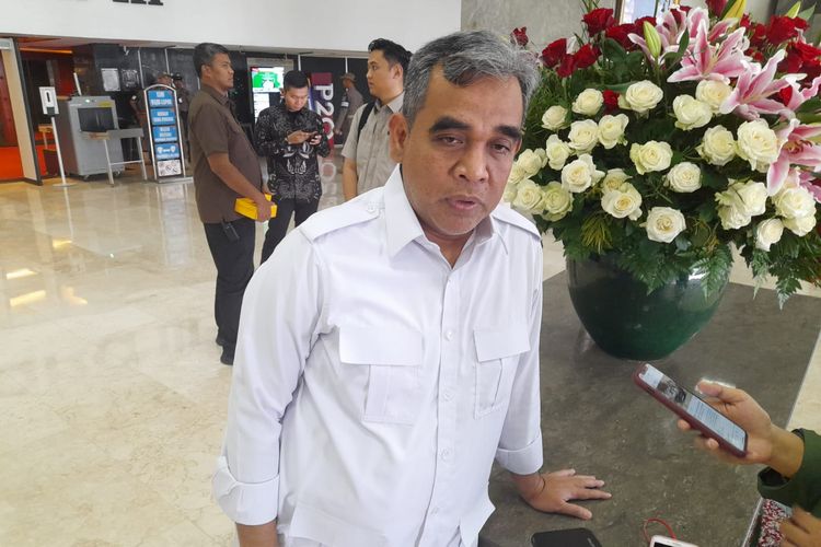 Sekretaris Jenderal Partai Gerindra Ahmad Muzani ditemui di Kompleks Parlemen Senayan, Jakarta, Senin (24/7/2023).