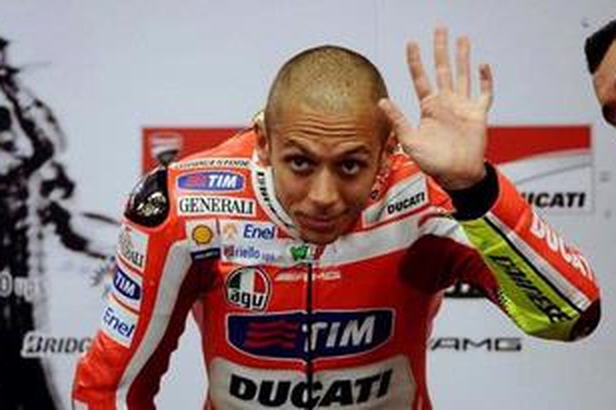 Pebalap Ducati, Valentino Rossi.