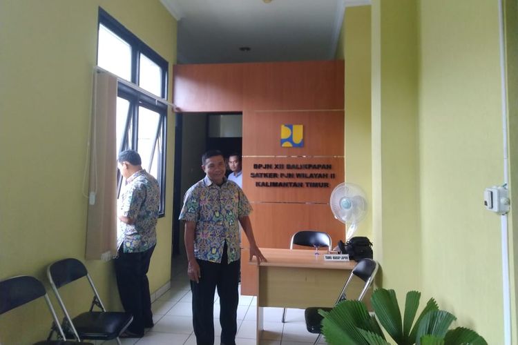 Kantor Balai Pelaksana Jalan Nasional (BPJN) XII Balikpapan Satker PJN wilayah II Kalimantan Timur cabang Samarinda di Jalan Tengkawang, Rabu (16/10/2019) pagi. 