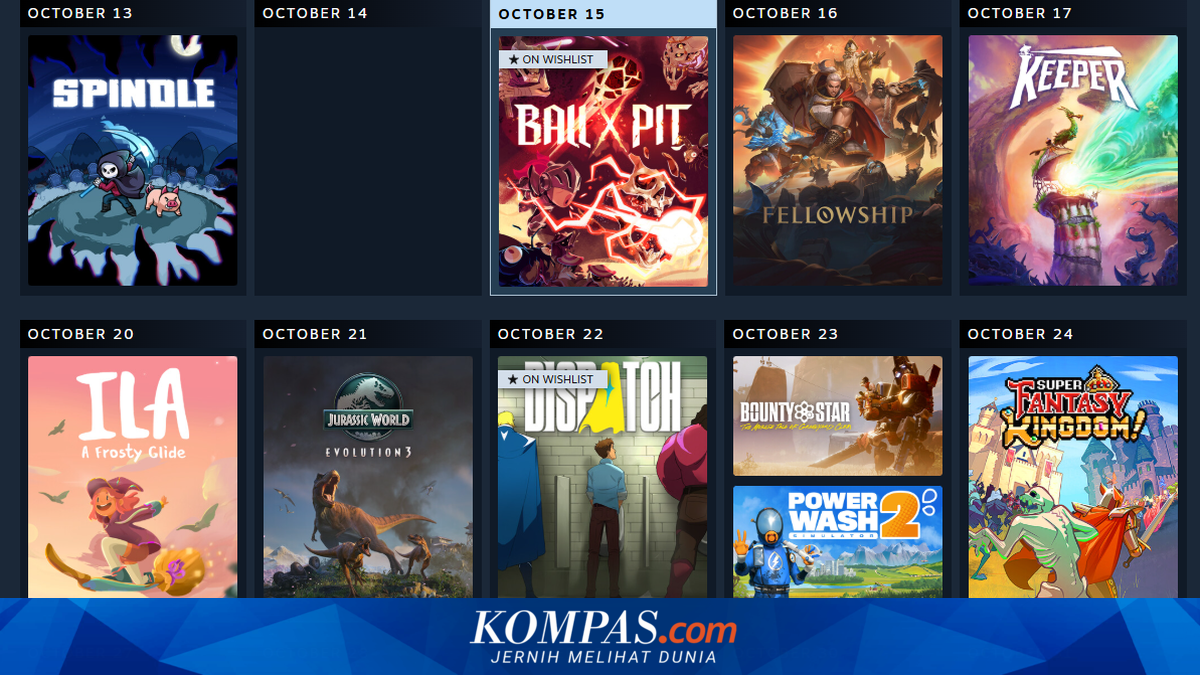 Steam Permudah Pantau Game Baru yang Mau Rilis