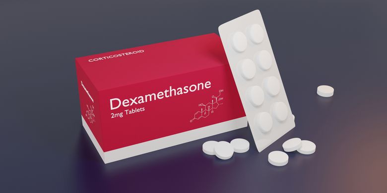 Ilustrasi dexamethasone untuk obati pasien Covid-19.