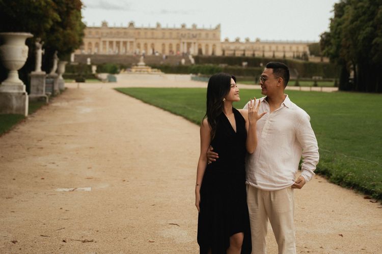 Gaya Yoriko Angeline Saat Dilamar Aldio Oekon di Paris, Manis dan Elegan
