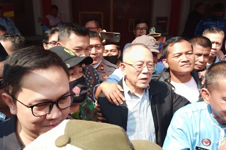 Mantan  Wali Kota Bandung, Dada Rosada, dinyatakan bebas dari penjara setelah menjalani masa hukum kurang lebih 9 tahun di Lapas Klas I Sukamiskin, Kota Bandung, Jumat (26/8/2022).
