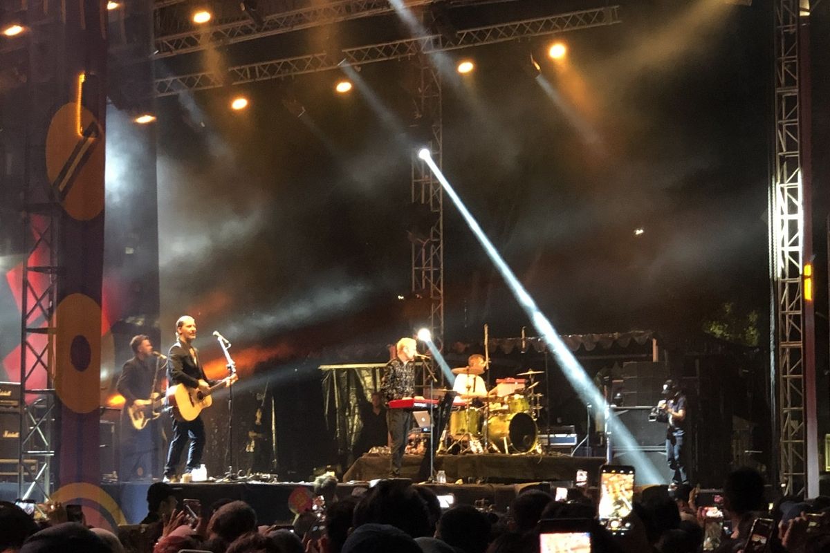 MLTR di panggung The 90’s Festival di Gambir EXPO Kemayoran, Jakarta Pusat pada Minggu (24/11/2019). 