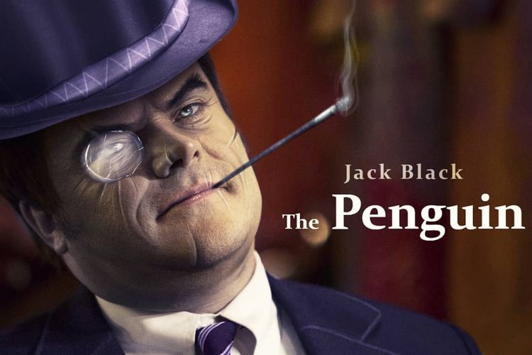 Seorang seniman desain grafis mengunggah gambar Jack Black sebagai musuh bebuyutan Batman, Penguin.