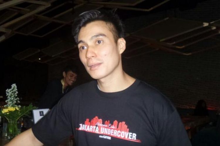 Baim Wong diabadikan di Jenja, Cilandak Town Square (Citos), Jakarta Selatan, Rabu (18/1/2017).