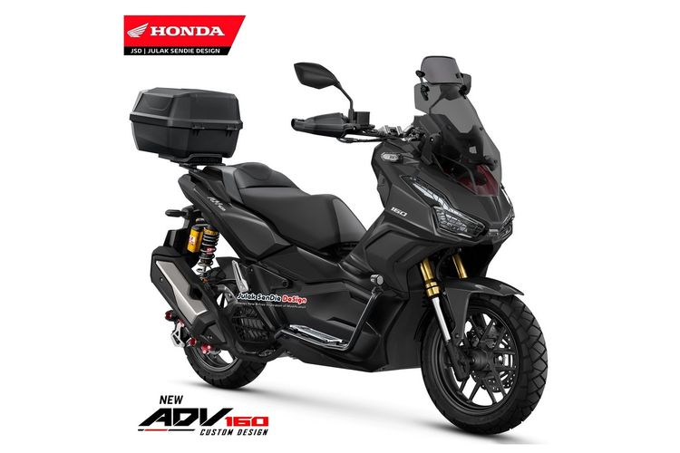 Rendering Honda ADV 160 karya Julak Sendie Design 