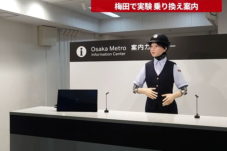 Stasiun Kereta Jepang Uji Coba Robot Humanoid untuk Layani Penumpang