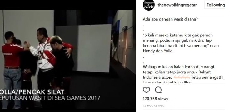 Atlet silat Indonesia Hendy dan Yolla.