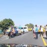 Minibus Terguling Setelah Diseruduk Bus di Tol Jatingaleh Semarang