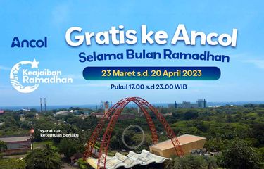 PT Pembangunan Jaya Ancol Tbk menyediakan tiket gratis pengunjung untuk masuk kawasan wisata Taman Impian Jaya Ancol tanpa kendaraan selama Ramadhan tahun ini.
