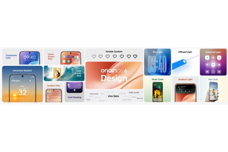 vivo X Fold5 dengan OriginOS menghadirkan tampilan antarmuka yang lebih minimalis, bebas distraksi, serta lebih adaptif dari layar depan ke layar utamanya.