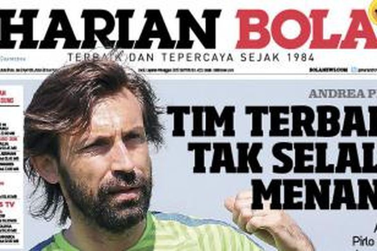 Cover Harian BOLA edisi Rabu (3/6/2015).