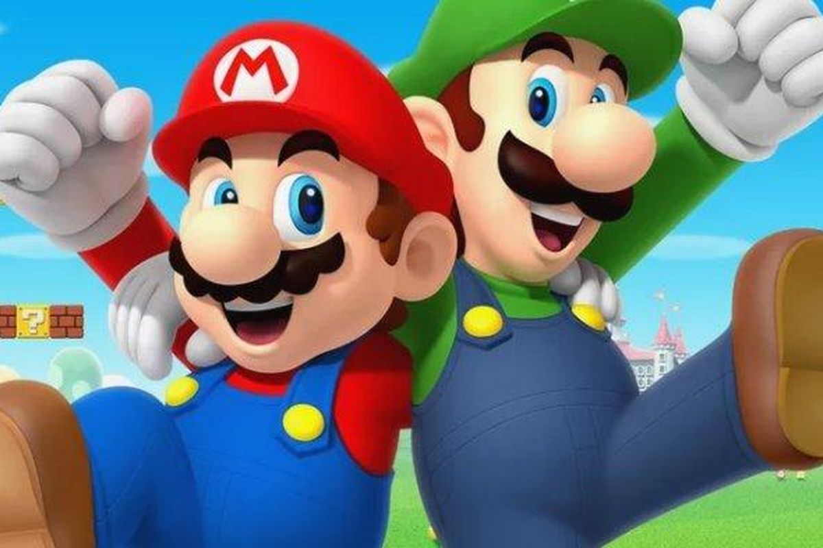 Karakter Mario dan Luigi di game Super Mario Bros garapan Nintendo.