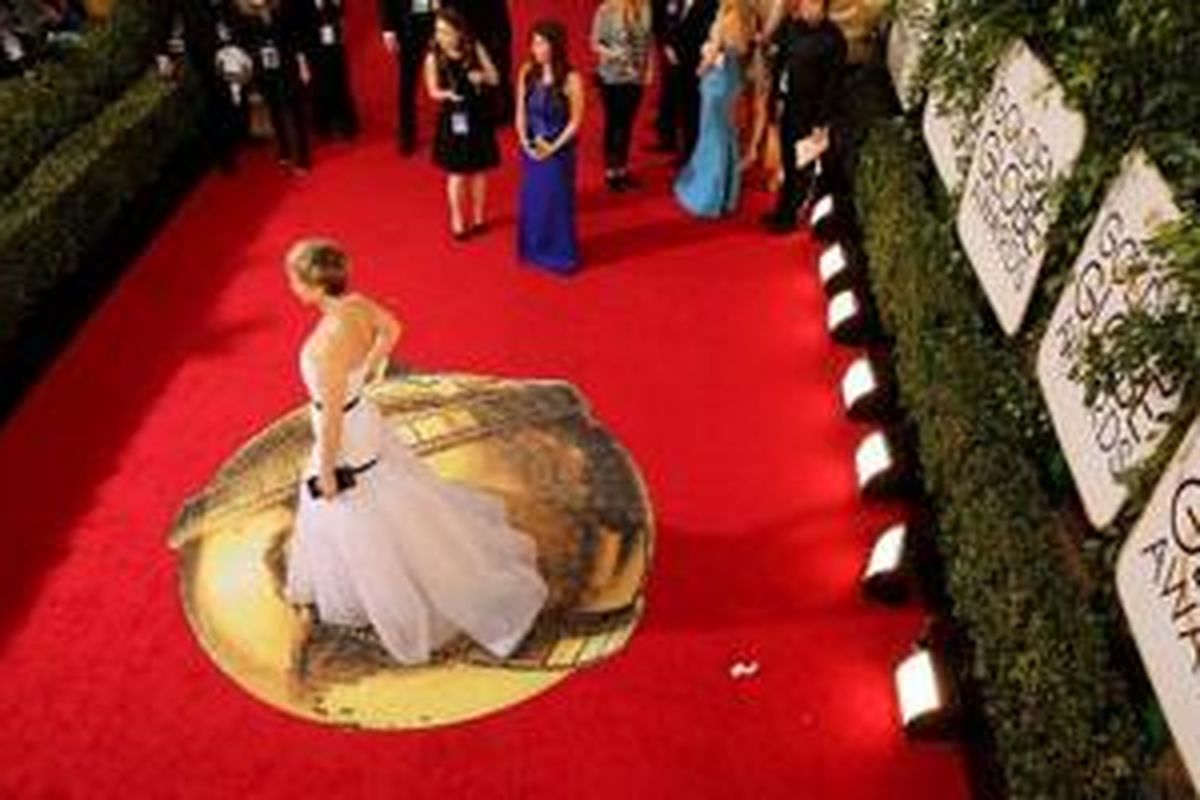 Area ajang karpet merah di perhelatan akbar Golden Globe Awards. 