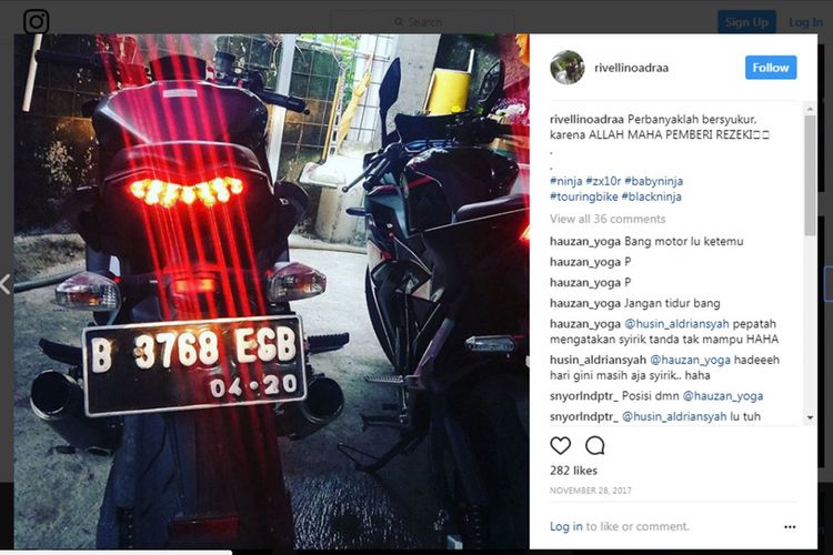 Viral Moge Kawasaki Digondol Maling di Indonesia