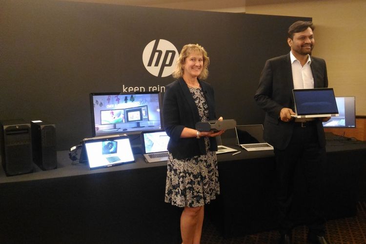 HP Inc. mengumumkan ketersediaan sejumlah produk terbaru seperti personal computer, workstation, dan printer saat HP Imagine 2018 di Singapura, Rabu (18/7/2018)