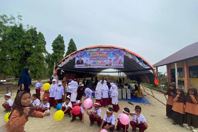 Semangat 28 Murid SD di Aceh Utara, Ikut MPLS meski Belajar di Tenda Darurat